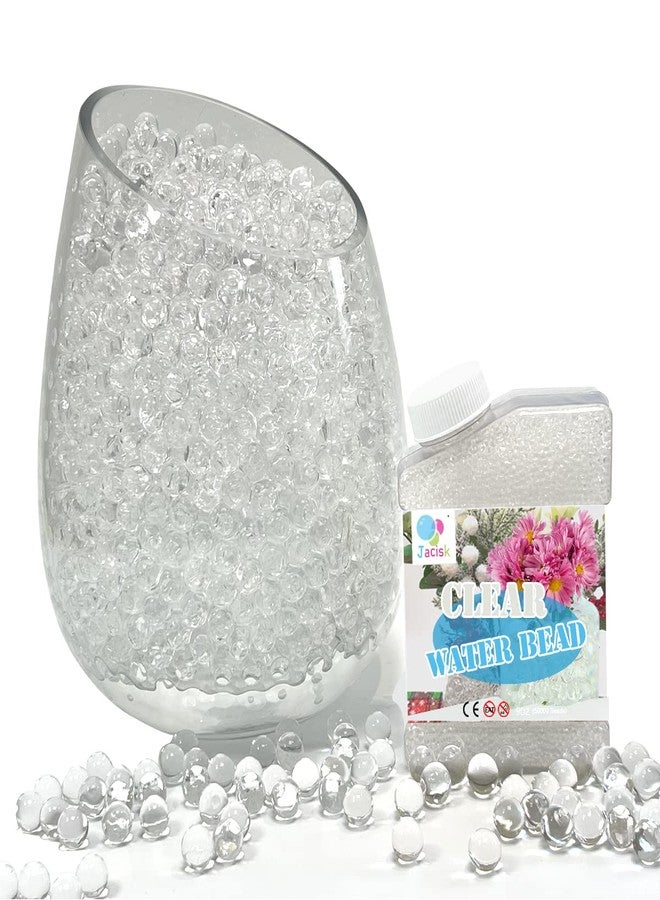 Jacisk Clear Water Beads 50000 Pcs Clear Water Gel Jelly Balls Vase Filler Beads,Vase Fillers for Floating Pearls, Floating Candle Making, Wedding Centerpiece, Floral Arrangement (Transparent) - Image 1